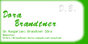 dora brandtner business card